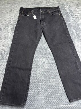 Men's Black Straight-Leg Jeans 36x29